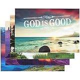 DaySpring Thank You Boxed Greeting Cards w Embossed Envelopes - God is Good, 12 Count (45608)