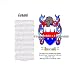 Lenard Coat of Arms/ Family Crest on Fine Paper and Family History (IN Stock)