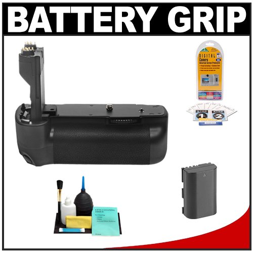 Vivitar Series 1 BG-E6 Battery Grip for the Canon EOS 5D Mark II Digital SLR Camera with LP-E6 Battery + LCD Protectors + Cleaning Kit