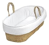 Baby Doll Bedding Moses Basket, White