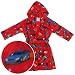Red Race Car Hooded Fleece Bath Robe for Boys