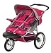 InStep Safari Swivel Double Jogging Stroller (Rose/Khaki)