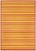 BAMBUSTEPPICH ORANGE - GELB BAMBUS TEPPICH BAMBOO 60 x 90 CM