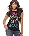Short Sizes - Baby Phat Plus Size Tee, Short Sleeve Graphic black 2X