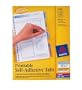 Avery  Printable Self-Adhesive Tabs, 80 Tabs, 1.75 inches x 1 inch (16283)