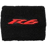 Yamaha R6 Black/Red Brake Reservoir Sock Cover Fits YZF-R6, R6