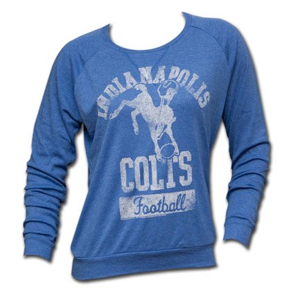 Junk Food NFL Indianapolis Colts Ladies Pullover Shirt
