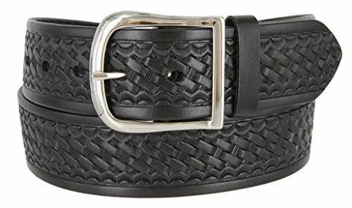 Basketweave Work Uniform Genuine Leather Belt 1.75