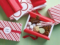Martha Stewart Crafts Candy Cane Compartment Treat Box