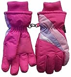 N'ice Caps Girls Multi Striped Ski Glove