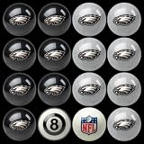 Philadelphia Eagles Home and Away Complete Billiard Ball Set