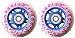 CHEETAH PINK/BLUE Wheels RIPSTICK ripstik board ABEC 9