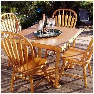 Spiderlegs Folding Picnic/Project Table, 42-Inch, Dark Walnut