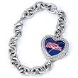 Mississippi Rebels - Ole Miss Gametime Heart Bracelet/Watch
