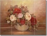 Autumn Fire by Carolyn Cook - Ceramic Tile Mural 12.75 x 17 Kitchen Shower Backsplash