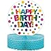 Creative Converting 331789 HONEYCOMB CENTERPIECE, RAINBOW FOIL BIRTHDAY 13