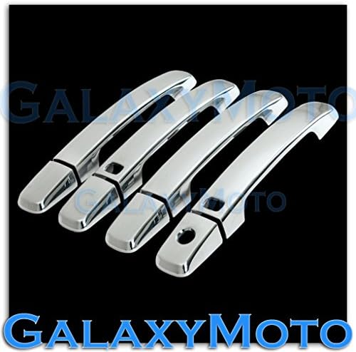 Best quality! 04-12 Niissan Fronttier Chrome 4 Door Handle+Smart hole+no PSG Keyhole Cover