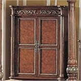 distressed armoires:Kamella TV Armoire in Distressed Cherry and Ash Burl