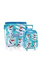 Disney Mochila trolley + Mochila Olaf (Azul)