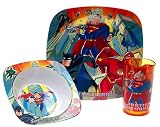 Justice League - 3 Piece Dinnerware Set