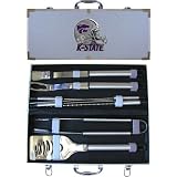 Bergamot Kansas State Wildcats 8 Piece Bar-B-Que Tool Set w/ Steel Handles