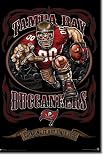 Tampa Bay Buccaneers Mascot NFL Art Poster Print 22x34