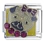 In Bow & Collar Animal Birthstone Italian Charms Bracelet Link