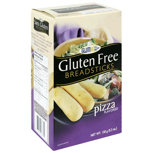 Glutino Gluten-Free Breadsticks, Pizza Flavor, 5.3-Ounce Box (Pack of 6)