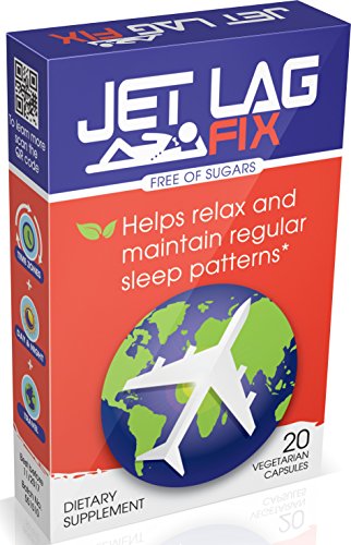 Jet Lag Fix Jet Lag Relief Pills -Natural Sleep Remedies for Jet Setters & Time Zone Travelers -Melatonin Free Essential Travel Accessory