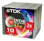 TDK DVD-R Media 4.7GB for Data- General Use 10 Pack (non-authoring)