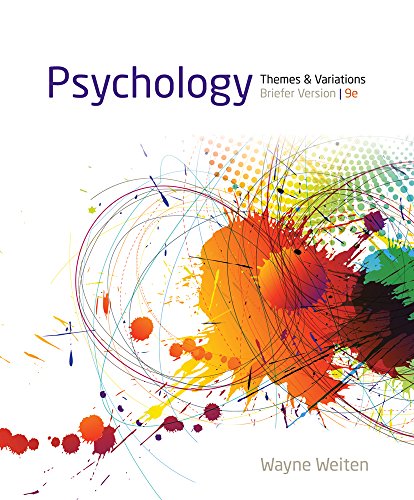 Bundle: Cengage Advantage Books: Psychology: Themes and Variations, Briefer Version, 9th + Aplia 2-Term Printed Access Card