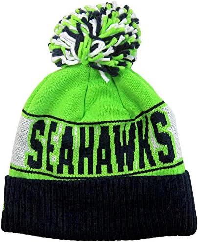 Seattle Seahawks Rep Ur Team Cuff Pom Knit Beanie Hat / Cap