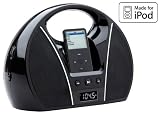 Magnasonic MAG-iP870K Portable Boombox Speaker Dock for iPod with AM/FM Radio, LCD Display & Auxiliary Input for MP3 Players Magnasonic MAG-iP870K Portable Boombox Speaker Dock for iPod with AM/FM Radio, LCD Display & Auxiliary Input for MP3 Players