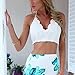 ROPALIA Women Crochet Lace Bralette Knit Bra Boho Beach Bikini Halter Tank Top