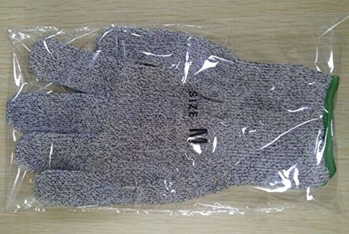 ANTI SLASH Cut Resistant Gloves - High Performance Level 5 Protection, Food Grade, sizes small, medium, large (MEDIUM)