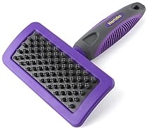 Pet Bath & Massage Brush by Hertzko - Great Grooming Tool for Shampooing and Massaging Dogs and Cats with Short or Long Hair - Soft Rubber Bristles Gently Removes Loose & Shed Fur from your Pet's Coat
