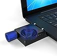 USTEK&reg; Laptop Cooler Cooling Pad Mini Additional Super Portable USB Cooling Fan Air Extracting Vacuum Speed Adjustable Silent for Notebook Laptop