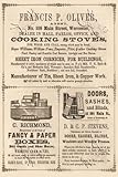 Art Poster, Francis P. Oliver Cooking Stoves - 12x18