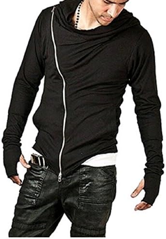 My RoyalMen Unbeatable Arm Warmer Diagonal Zip Mens Assassin Creed Hoodie Pullover