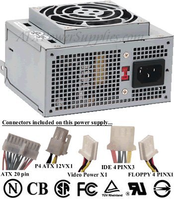 SPI FSP180-50NIV-B 180W SFX 20-PIN 8CM BB Fan Power Supply