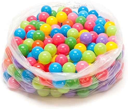 MiniBalls 300 Non-Toxic Crush Proof Non-Recycled Quality 5.5cm Play Balls Phthalates Free: 10 Colors