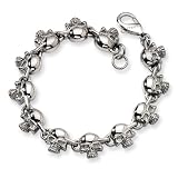 Chisel Stainless Steel Skull Bracelet