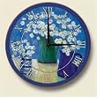 Wood clock~ Summer Daisies ~ Artworks Home Accents ~ large kitchen wall clocks~ code 463