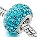 Pugster Aquamarine Color Bead - Pandora Chamilia Biagi Charm & Bracelet Compatible
