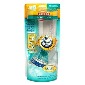 Munchkin Healthflow Angled Bottle System, 8 oz , 1 system