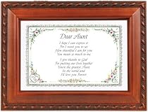 Dear Aunt Woodgrain Music Box Plays Light Up My Life Dear Aunt Woodgrain Music Box Plays Light Up My Life