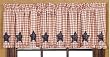Liberty Patriotic Americana Stars Lined Ruffled Valance 16x72