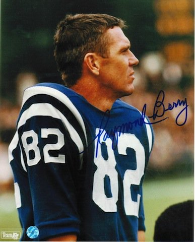 Raymond Berry Signed Baltimore Colts 8x10 Photo