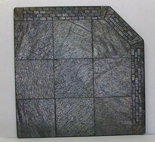 NY Hearth 48" x 48" Brick Silver Slate Hearth Pad