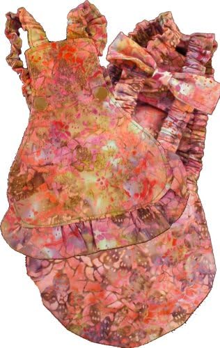Chicken Dress Set - Matching Chicken Diaper and Dress (Extra Small: 4" - 8")